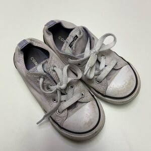 2/10$ Converse Girls Toddler 10 Lavender Light Purple All Stars Chucks Classic